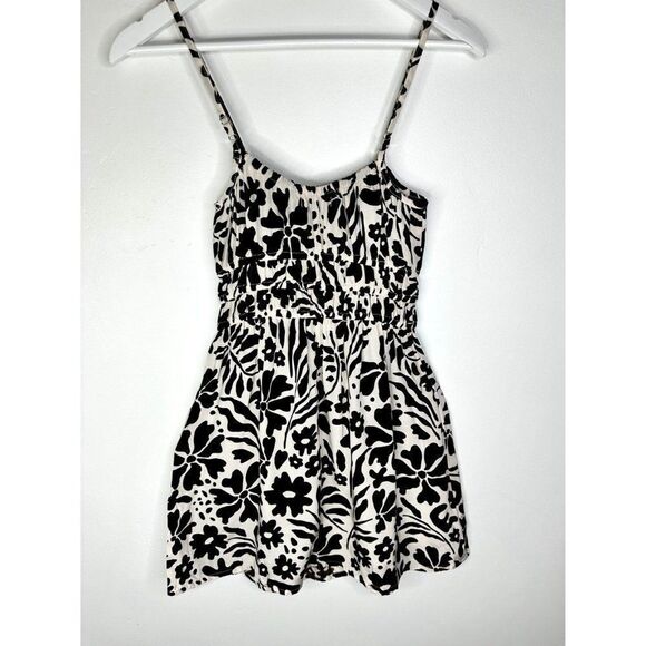 Faithfull The Brand X Revolve Amika Mini Dress, Sidra Floral Print Ecru, US 4/S - Picture 3 of 10